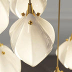 Petal Prism Designer Inspired Large Bloom Ceramic Chandelier