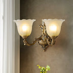Bloom Flower Brass Sconce