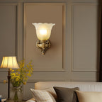 Bloom Flower Brass Sconce