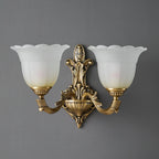 Bloom Flower Brass Sconce