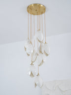 Galaxy Celeste Flora Crystal Spiral Chandelier