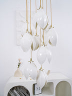 Galaxy Celeste Flora Crystal Spiral Chandelier
