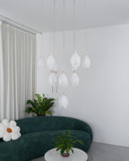 Galaxy Celeste Flora Crystal Spiral Chandelier