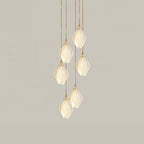 Galaxy Celeste Flora Crystal Spiral Chandelier