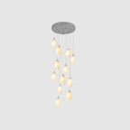 Galaxy Celeste Flora Crystal Spiral Chandelier