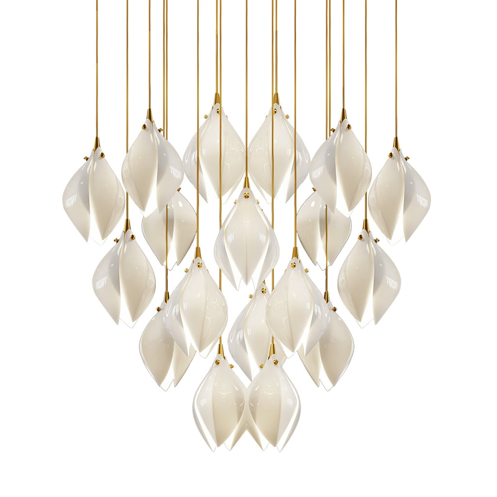 Galaxy Celeste Flora Crystal Spiral Chandelier