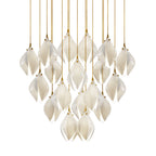 Galaxy Celeste Flora Crystal Spiral Chandelier