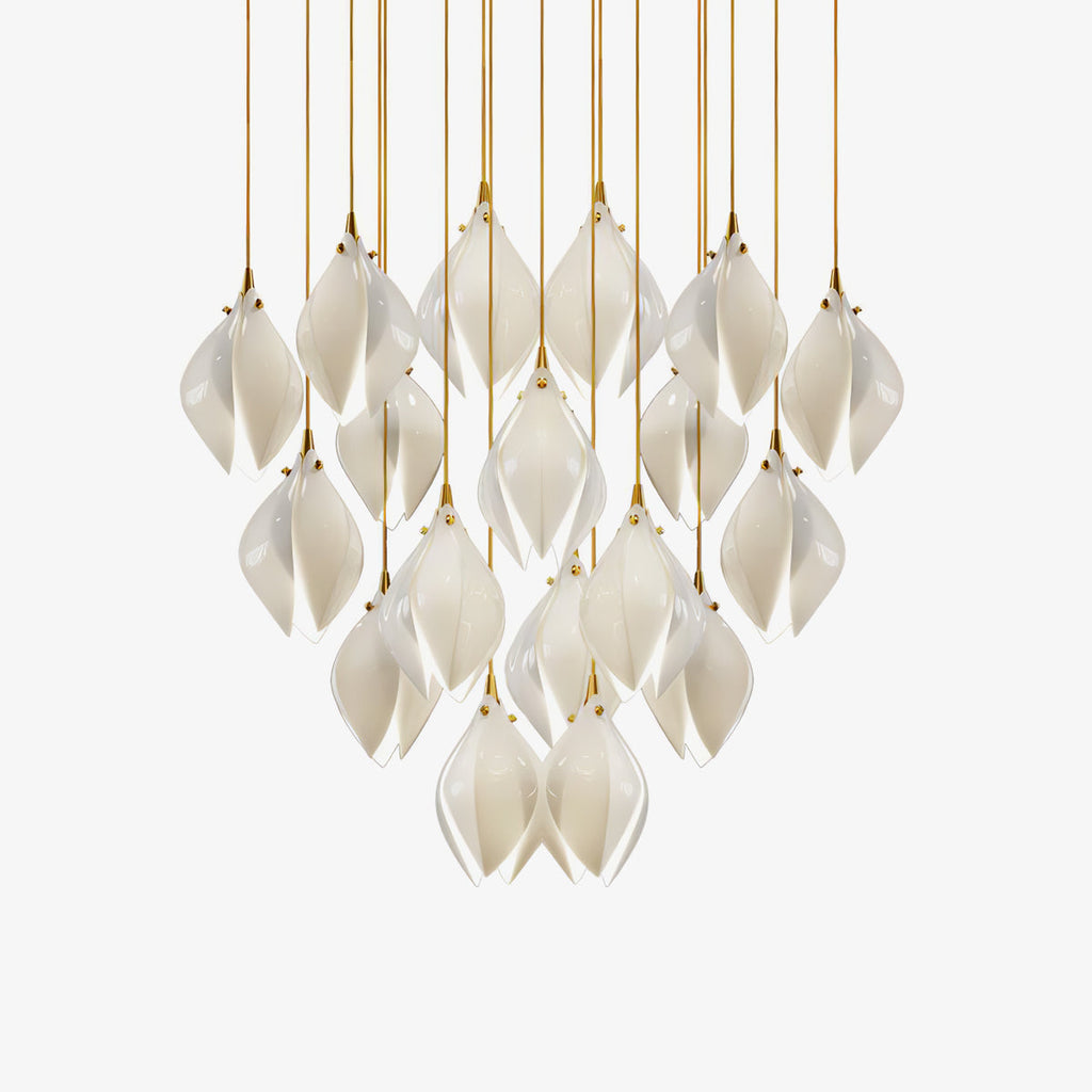 Galaxy Celeste Flora Crystal Spiral Chandelier
