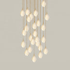 Galaxy Celeste Flora Crystal Spiral Chandelier