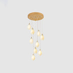 Galaxy Celeste Flora Crystal Spiral Chandelier