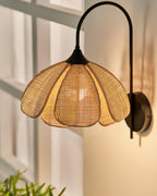 Rattan Wall Lamp 15.7 Inch