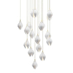 Galaxy Celeste Flora Crystal Spiral Chandelier