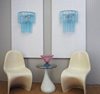 Blue Murano Glass Tube Wall Sconces