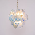 Blue Vistosi Disc Chandelier