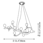 Boho Tree Branch Modern Chandelier
