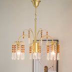 Brass Candle Crystal Chandelier