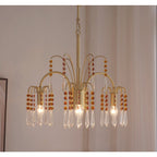 Brass Candle Crystal Chandelier