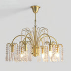 Brass Candle Crystal Chandelier