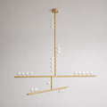 Brass Drop System Chandelier
