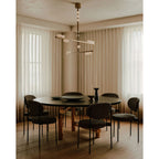 Brass Drop System Chandelier