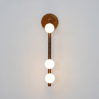 Brass Glass Tube Wall Lamp