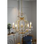Brass Scrolls Chandelier