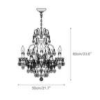 Brass Scrolls Chandelier