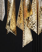 Galaxy Breeze Meteor Shower Crystal Spiral Chandelier