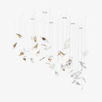 Galaxy Breezeleaf Meteor Shower Crystal Spiral Chandelier