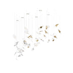 Galaxy Breezeleaf Meteor Shower Crystal Spiral Chandelier