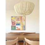 Lana Wood Beaded Chandelier