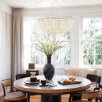 Lana Wood Beaded Chandelier