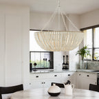 Lana Wood Beaded Chandelier