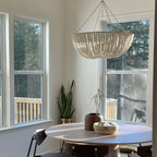 Lana Wood Beaded Chandelier