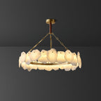 Burton Marble Round Chandelier