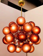 Sputnik White / purple Grapes Glass Chandelier for Living / dining Room / bathroom / bedroom