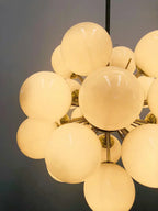 Sputnik White / purple Grapes Glass Chandelier for Living / dining Room / bathroom / bedroom