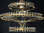Modern 2 / 3 Ring Glass Ball Chandelier for Low-Ceiling