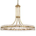 Modern 1-Ring Crystal Chandelier for Low-Ceiling