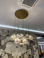 Italian Creative Glass Bubble Ball Chandelier for Living / dining Room / kitchen Island