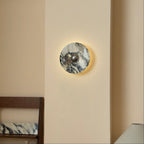 Calacatta Round Marble Wall Sconce