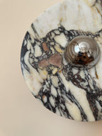 Calacatta Round Marble Sconce