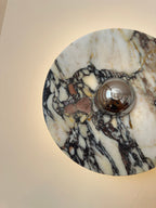 Calacatta Round Marble Sconce