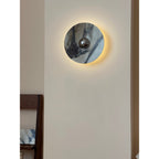 Calacatta Round Marble Sconce