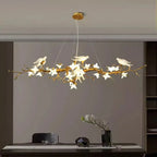 Crissy Branch Brass Bird Branch Linear Chandelier