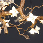 Crissy Branch Brass Bird Branch Linear Chandelier