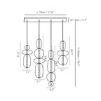 Candied Glass Combo Chandelier