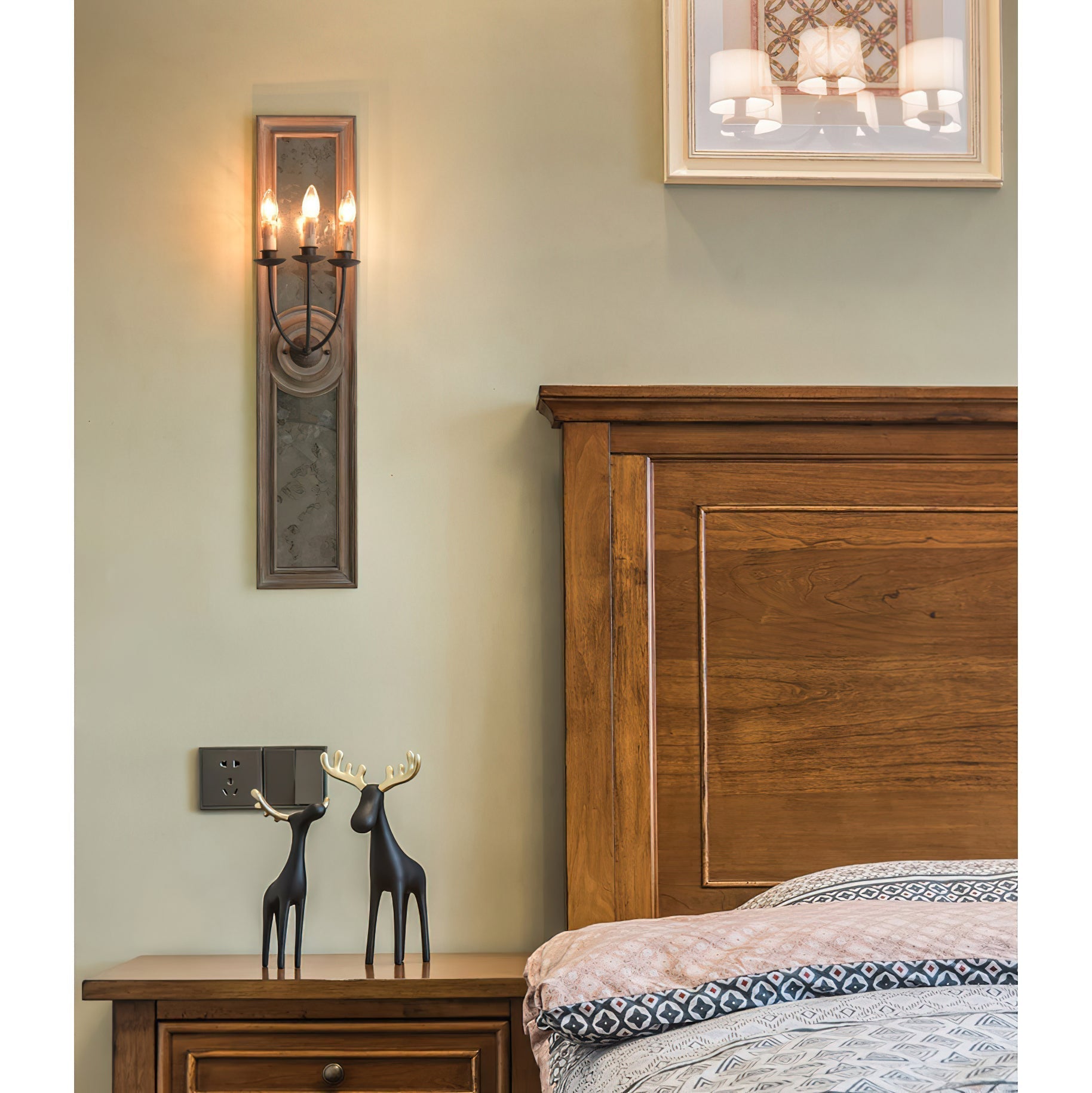 Candle 3-Light Mirrored Sconce