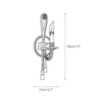 Cast Brass Sconce