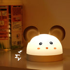 Cat Mouse Clock Night Light